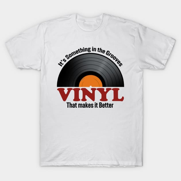 Vinyl Record T-Shirt by oldrockerdudes